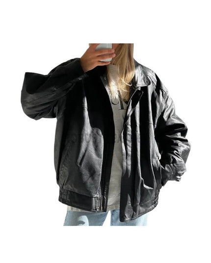 Women's 80's Vintage Oversized Bomber Jacket