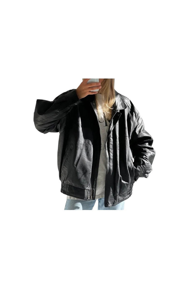 Women's 80's Vintage Oversized Bomber Jacket