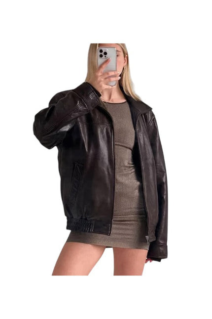 Women's Cowhide Soft Leather Jacket