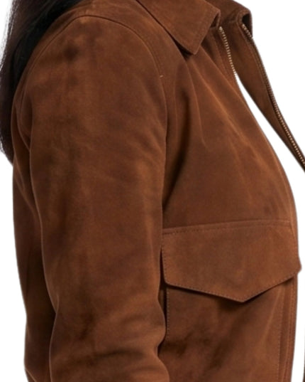 Lois Lane Superman and Lois Brown Leather Jacket