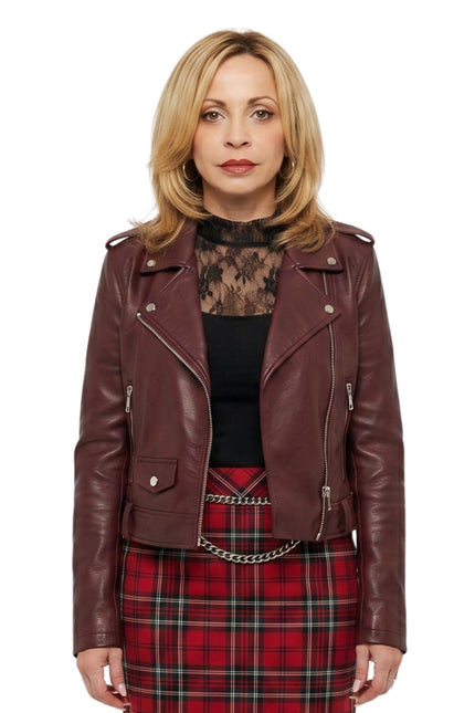 Tiggy Sullivan Pretty Hard Cases Tara Strong Leather Jacket
