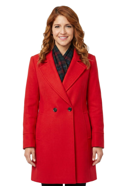 12 Dares of Christmas Brittany Underwood Red Wool Coat