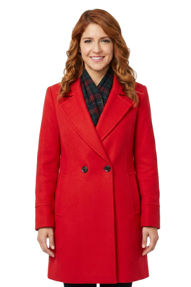 12 Dares of Christmas Brittany Underwood Red Wool Coat