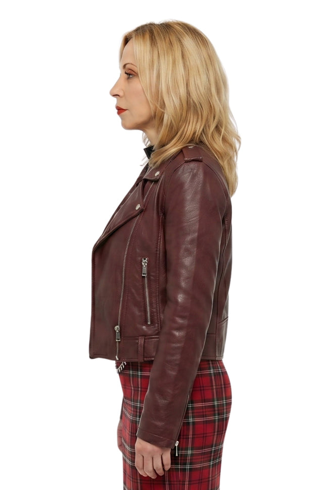 Tiggy Sullivan Pretty Hard Cases Tara Strong Leather Jacket