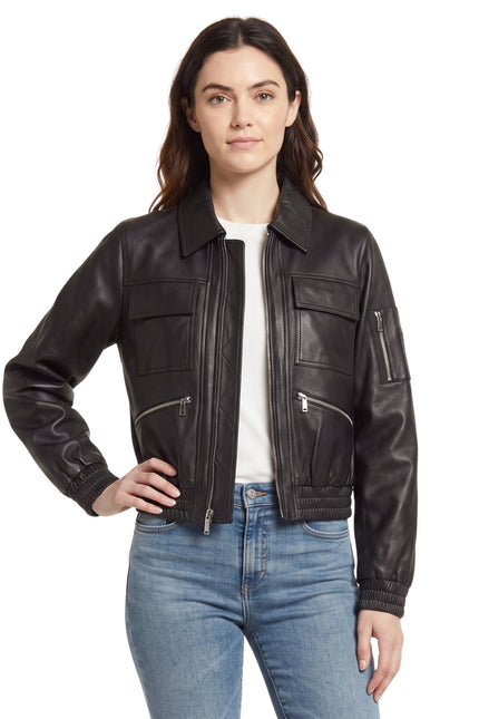 Uraban Edge Lambskin Bomber Jacket Buy Now