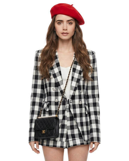 Emily in Paris Emily Cooper Plaid Blazer Jacket