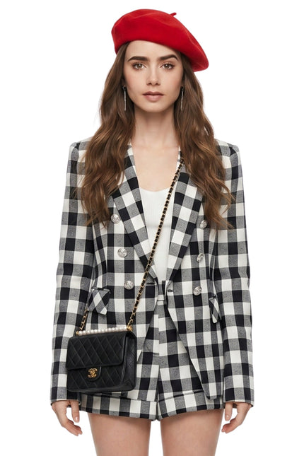 Emily in Paris Emily Cooper Plaid Blazer Jacket