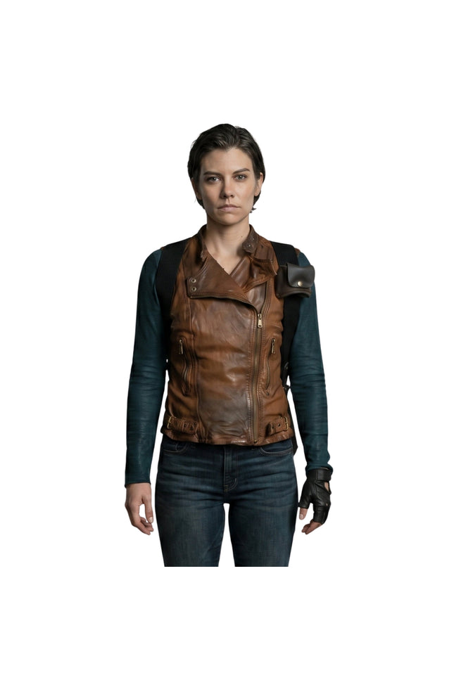 Lauren Cohan The Walking Dead: Dead City Brown Vest Buy Now