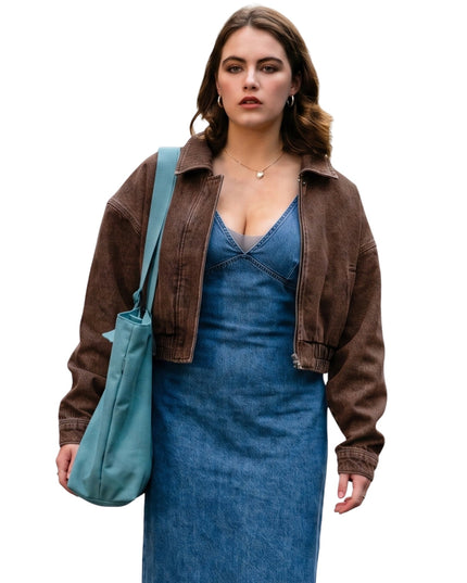 Off Campus S01 Hannah Wells Brown Suede Jacket Buy Now