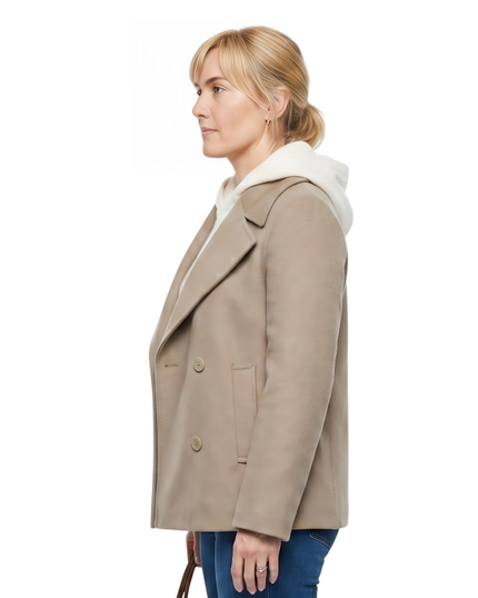 Kate Winslet Goodbye June Movie Beige Coat