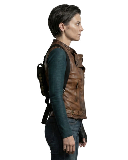 Lauren Cohan The Walking Dead: Dead City Brown Vest Shop Now