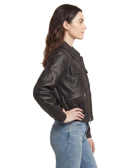 Uraban Edge Lambskin Bomber Jacket Shop Now