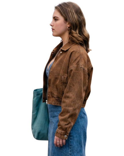 Off Campus S01 Hannah Wells Brown Suede Jacket Order Now