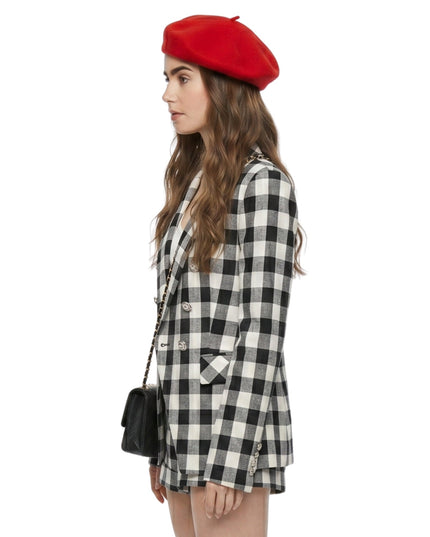 Emily in Paris Emily Cooper Plaid Blazer Jacket side2