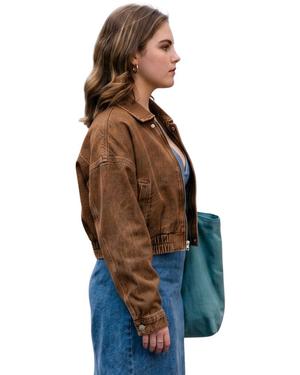 Off Campus S01 Hannah Wells Brown Suede Jacket Order Now