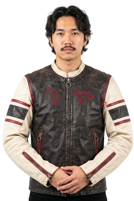 Euphoria S03 Leather Striped Jacket Buy Now