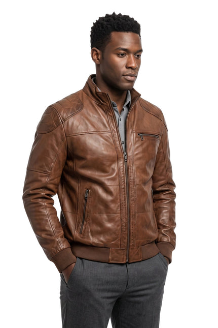 FBI TV Series Morris Kalu Brown Leather Jacket