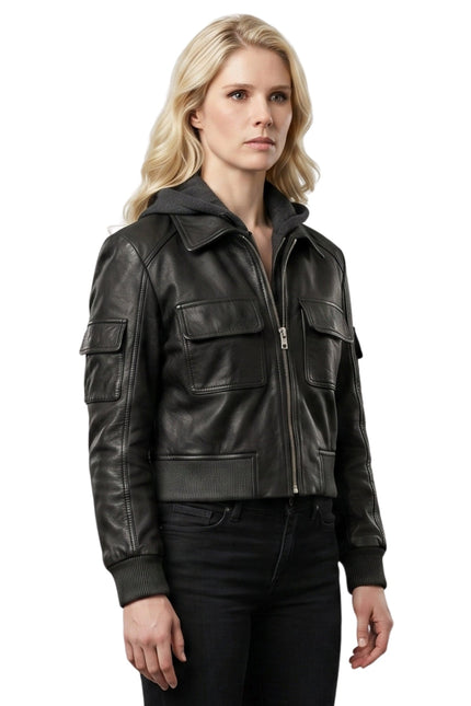 The Boys S05 Erin Moriarty Cropped Leather Jacket Buy Now