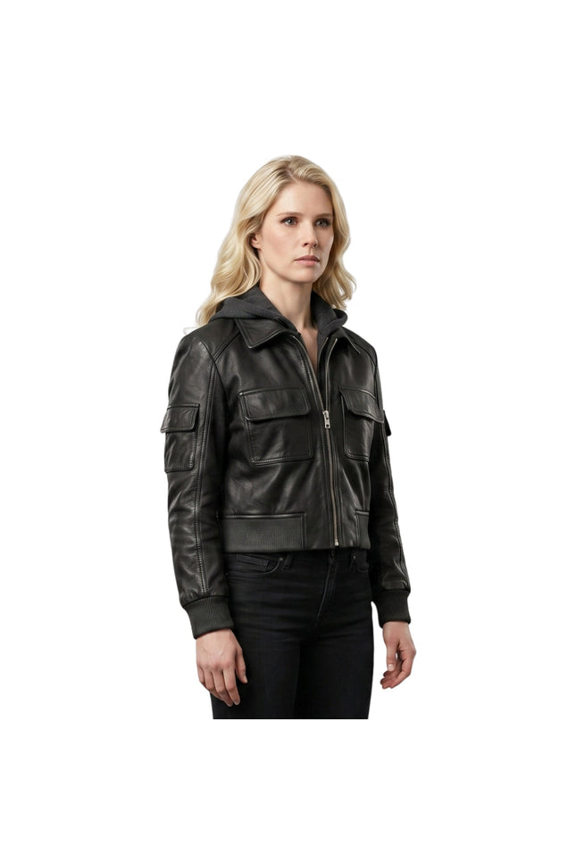 The Boys S05 Erin Moriarty Cropped Leather Jacket Buy Now