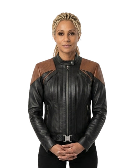 Star Trek Picard Raffi Musiker Leather Jacket