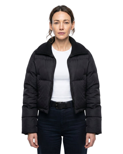 Fool Me Once Maya Stern Black Puffer Jacket