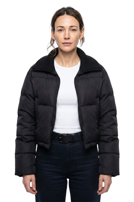 Fool Me Once Maya Stern Black Puffer Jacket