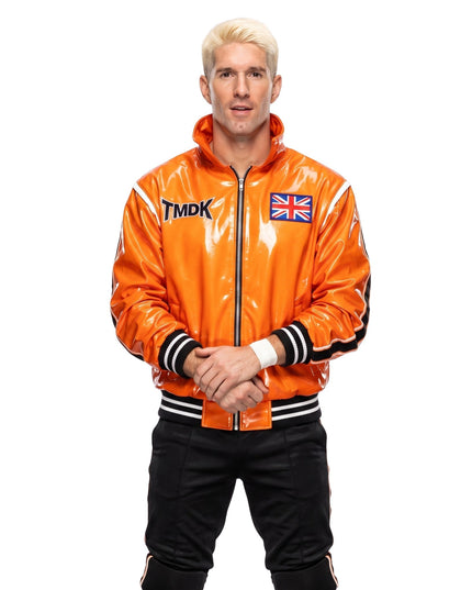 Zack Sabre Jr AEW UK Flag Orange Bomber Jacket Buy Now