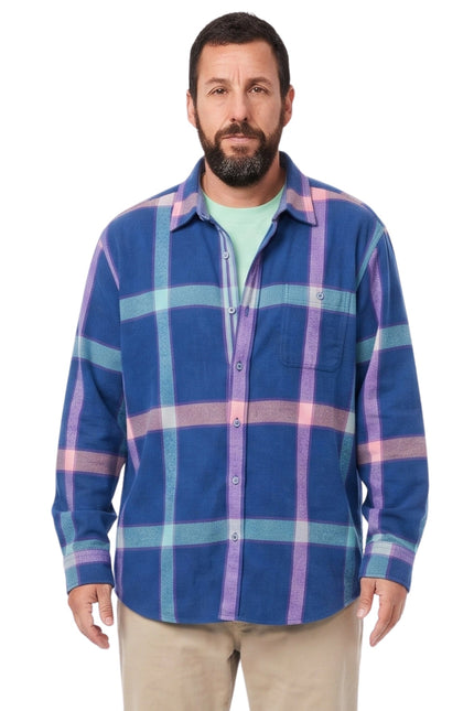 Happy Gilmore Adam Sandler Multicolor Plaid Shirt Buy Now