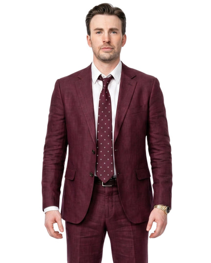 Pain Hustlers Chris Evans Maroon Blazer