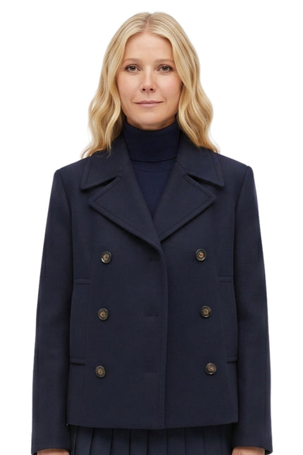 NYC 2026 Gwyneth Paltrow Blue Peacoat