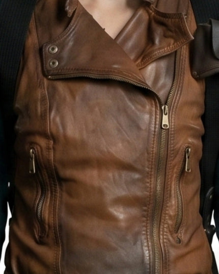 Lauren Cohan The Walking Dead: Dead City Brown Vest Order Today