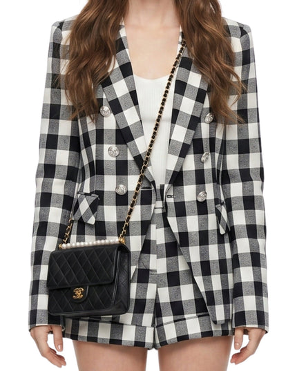 Emily in Paris Emily Cooper Plaid Blazer Jacket zoom