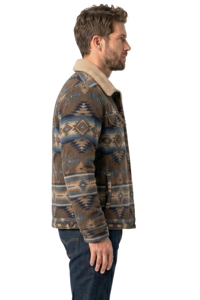 Marshals S01 Tatanka Means Shearling Trucker Jacket Shop Now