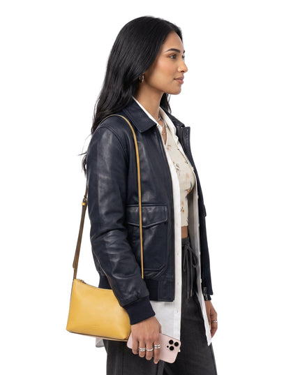 Abhinaya Abby Not Suitable for Work Black Leather Jacket