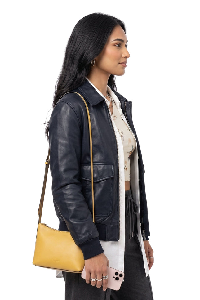 Abhinaya Abby Not Suitable for Work Black Leather Jacket