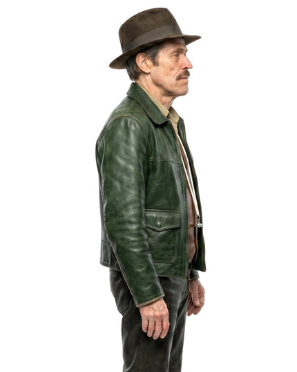 Willem Dafoe Nightmare Alley Black Leather Jacket Shop Now
