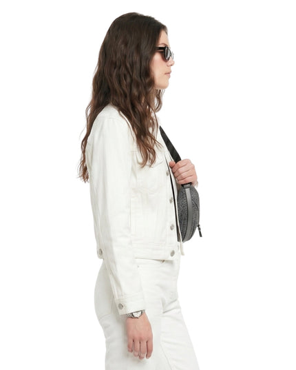 NYC Ella Hunt Denim White Jacket Shop Now