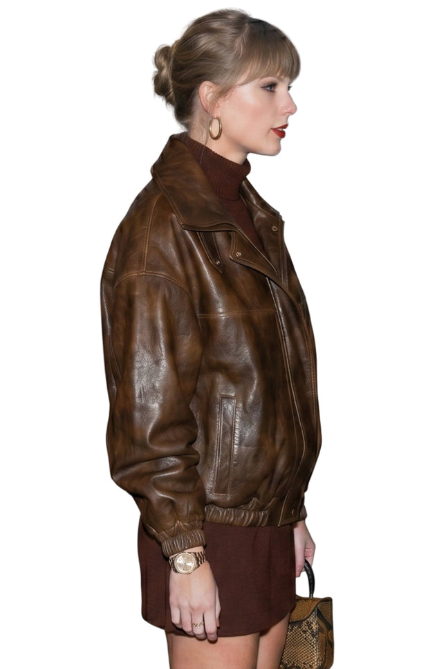 Taylor Swift NYC 2025 Leather Jacket
