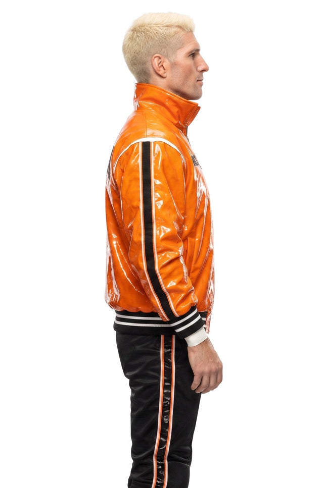 Zack Sabre Jr AEW UK Flag Orange Bomber Jacket Shop Now