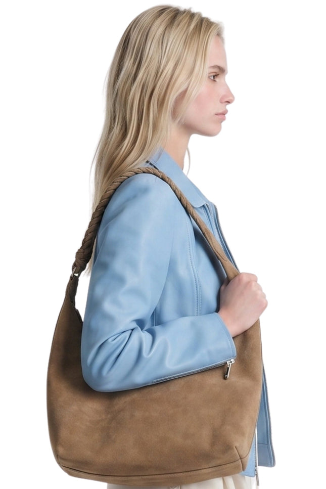 Womens Scuba Sky Blue Leather Jacket Shop Now