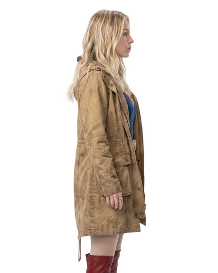 Milly Alcock Supergirl 2026 Brown Hooded Jacket