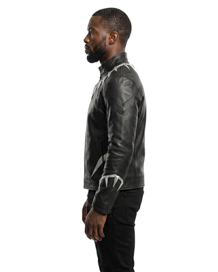 Black Panther Avengers Infinity War Black Leather Jacket