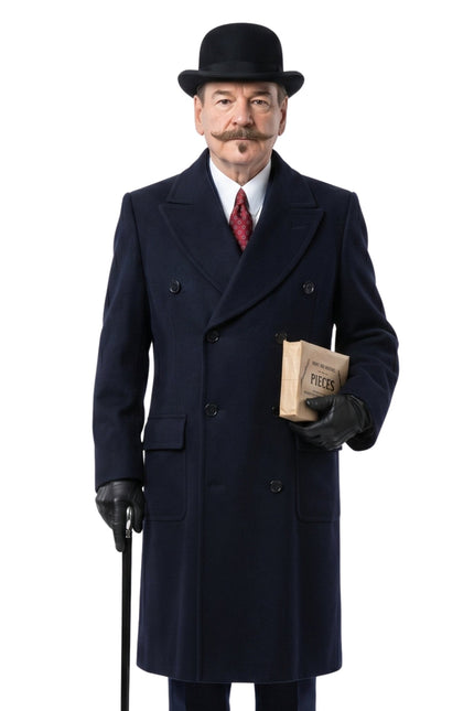 Kenneth Branagh A Haunting in Venice Blue Coat