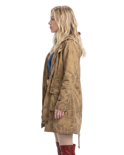 Milly Alcock Supergirl 2026 Brown Hooded Jacket