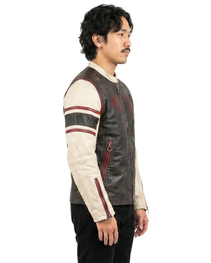 Euphoria S03 Leather Striped Jacket Shop Now