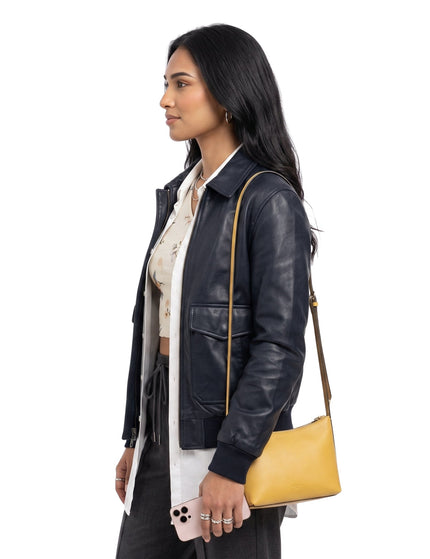 Abhinaya Abby Not Suitable for Work Black Leather Jacket