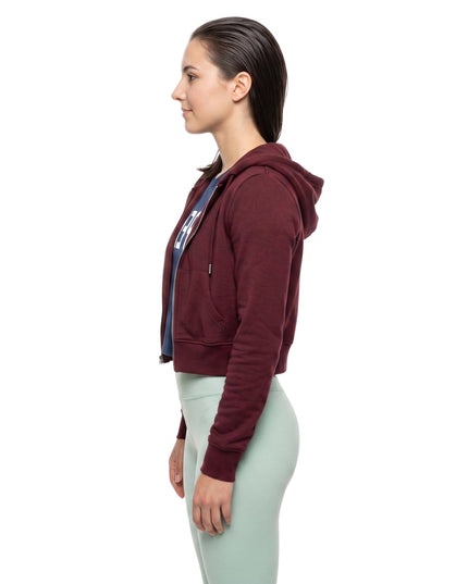 Ella Hunt Not Suitable for Work Maroon Zip up Hoodie