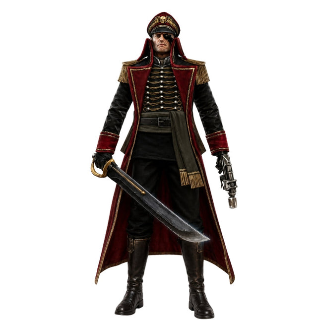 40k Commissar Black Trench Coat