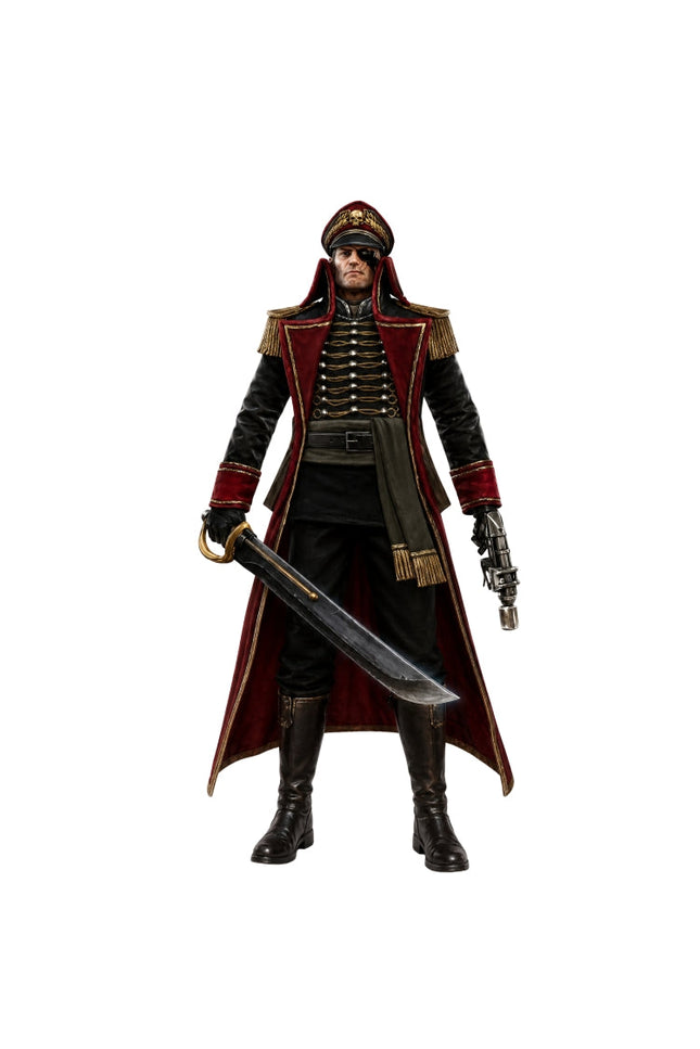 40k Commissar Black Trench Coat