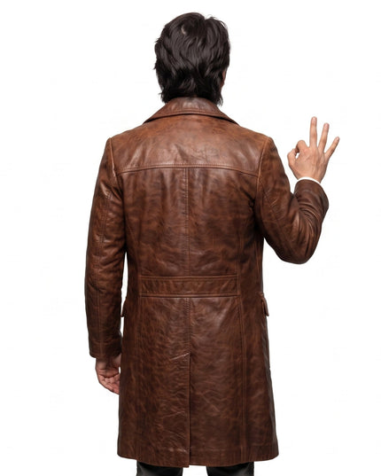 The Deuce James Franco Brown Distressed Leather Jacket sale on